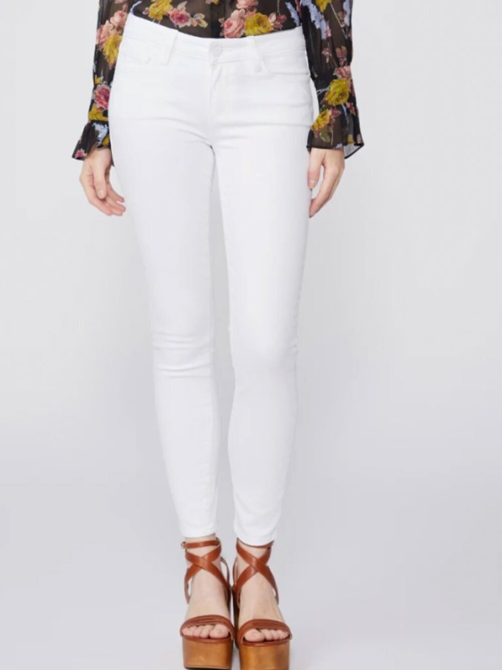 PAIGE Verdugo Ankle white skinny jeans Sz 26